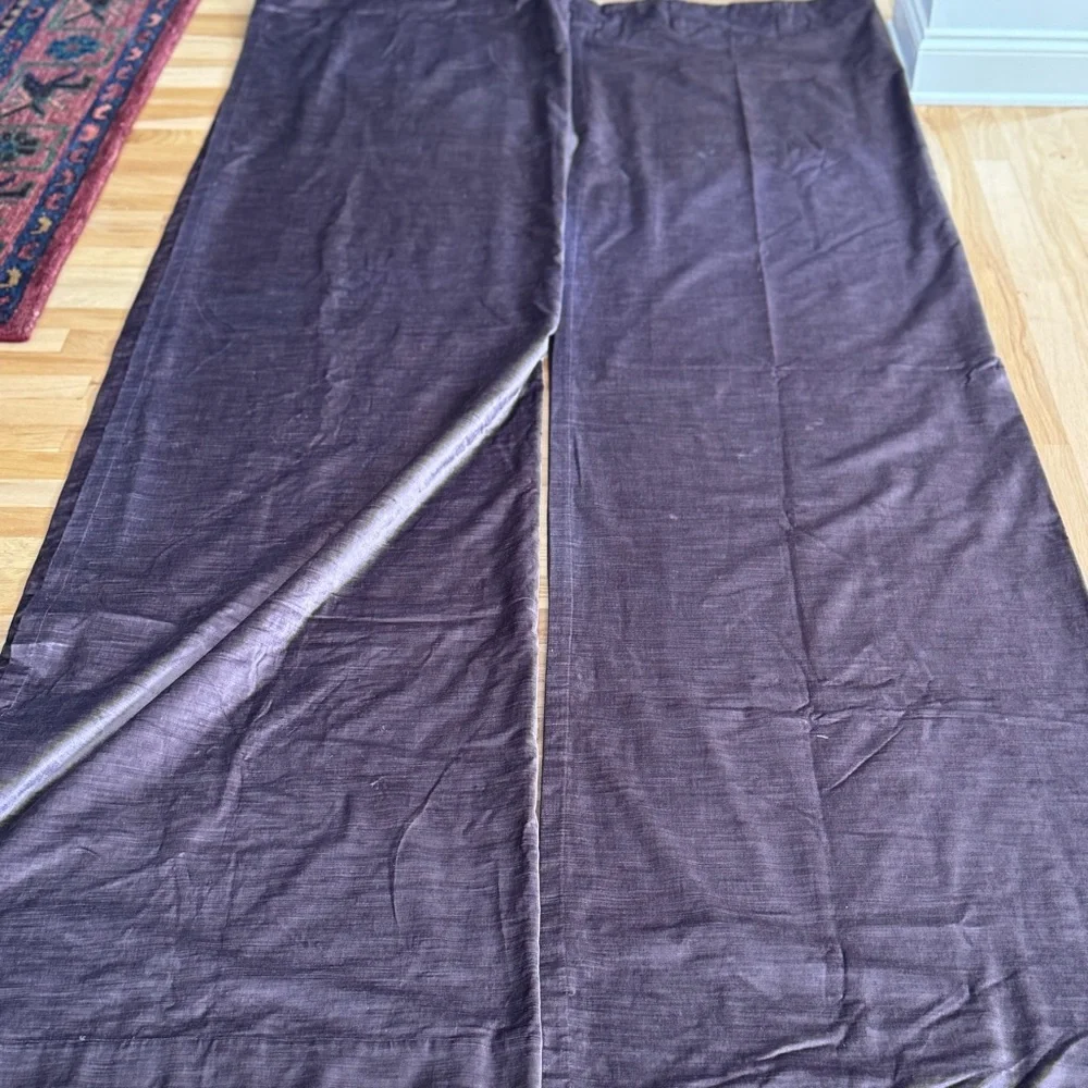 Set 2 / WEST ELM Luster Velvet Curtain 96”
